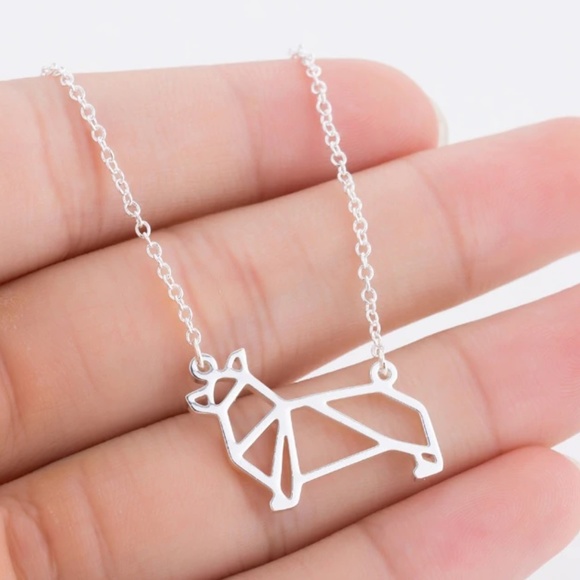 LiveChicStyle Jewelry - Corgi Dog Necklace, Available in 3 Colors